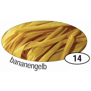 Bast Folia Raffia, matt, bananengelb