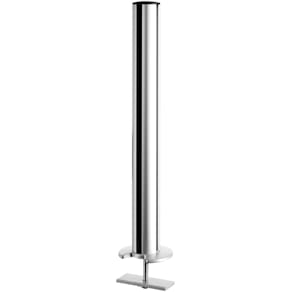 Tischsäule Novus TSS, 445 mm, Kabellochbefestigung, silber