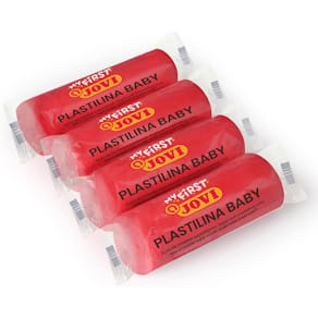 Modellera PLASTILINA Baby 18x38g röd
