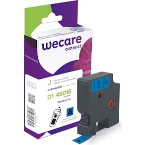Märkband Wecare D1 12mm sv/blå