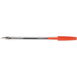 Balpen Q-CONNECT, met dop, 0,7 mm, medium punt, rood