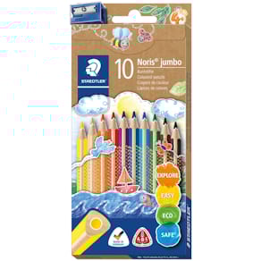 Buntstift-Etui STAEDTLER Noris Club Jumbo, 10 Farben + Spitzer