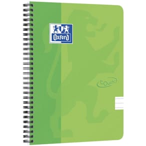 Notesbog Oxford Touch linjeret A5+ grøn 180x210 mm, 5 stk