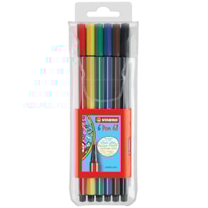 Filzstifte STABILO Pen 68, Etui, 6 Stück