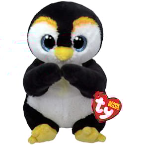 Plüschfigur TY Beanie Bellies Pinguin Neve, schwarz/weiß, 20 cm