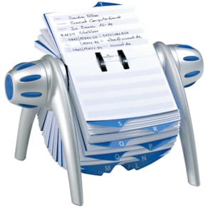 Rollkartei Durable TELINDEX FLIP, 74 x 104 mm, silber