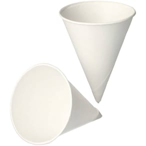 Trinkbecher PAPSTAR Spitz, 200 St., weiß