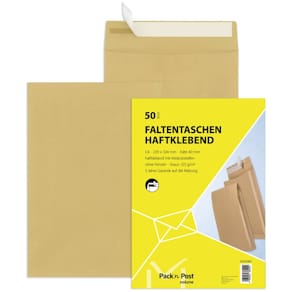 Versandtasche MAILMEDIA C4 HK, 130g, braun, 50 Stück