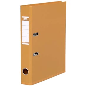 Brevordner Elba A4 50 mm, orange, 2 ringe, pk á 10