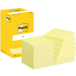 Notatblokk POST-IT 76x76 Gul (12)