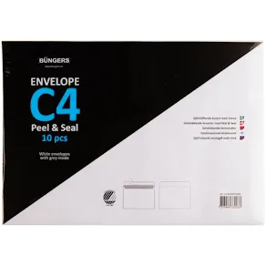 Kuvert Peel & Seal C4  10/fp
