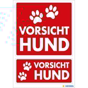 Hinweisetiketten HERMA Vorsicht Hund