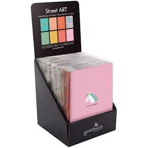 Notizheft GOLDBUCH Street Art, A5, blanko, sortiert