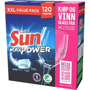 Maskinoppvask SUN MaxPower Alt i 1 (120)