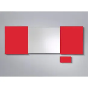 Konferensskåp Glas Brandröd, magnetisk