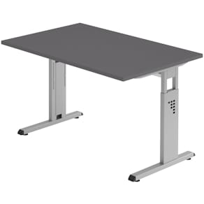 Schreibtisch HAMMERBACHER OS12, 120x80 cm, graphit/silber