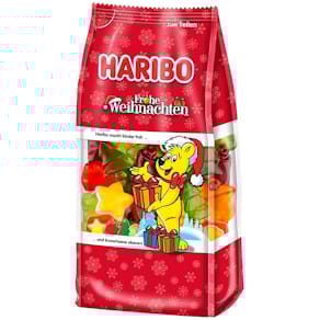 Fruchtgummi Haribo Frohe Weihnachten, 300g Beutel