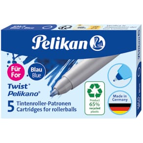 Tintenroller-Patronen Pelikan Twist eco, 5 St., blau