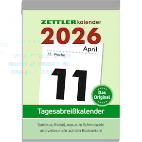 Tagesabreißkalender Zettler 13, 10 x 14,5 cm