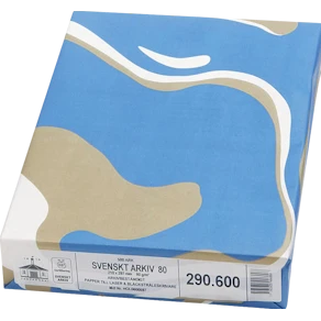 Papper Svenskt Arkiv A4, vattenmärke, träfritt, 100g, 500 ark