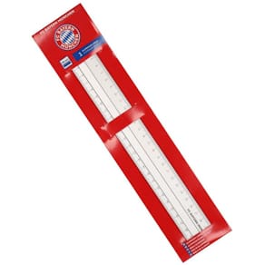 Lineal FC BAYERN Aluminium, 30 cm, silber