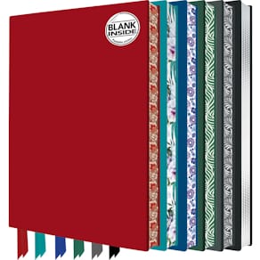 Notizbuch FLAME TREE Artisan Kunst, blanko, sortiert