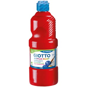 Akrylfärg Giotto 500 ml röd