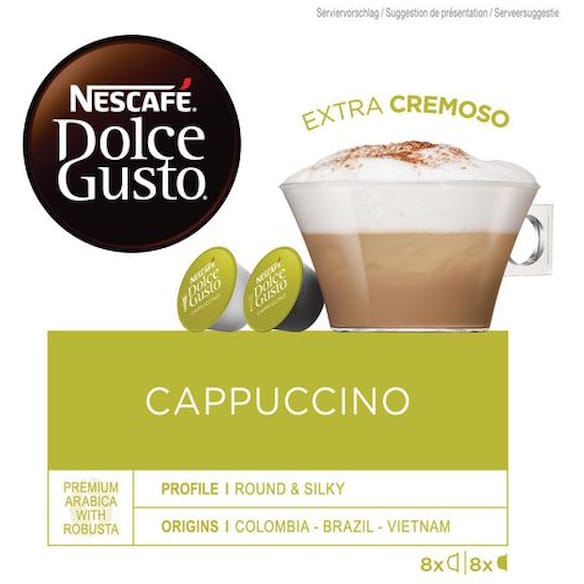 Kaffekapslar DOLCE GUS Cappuccino 16/fp