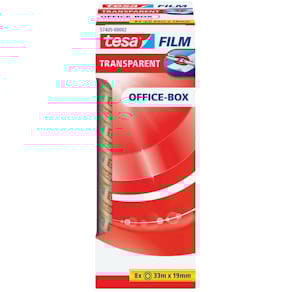 Klebefilm tesa tesafilm, 8 Rollen, 19 mm, 33 m, transparent