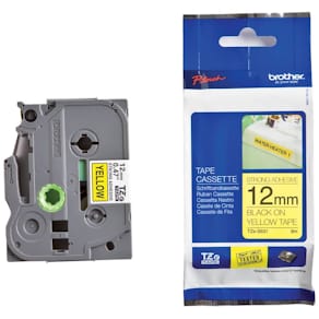 Schriftband Brother TZe-S631, 12 mm x 8 m, gelb/schwarz