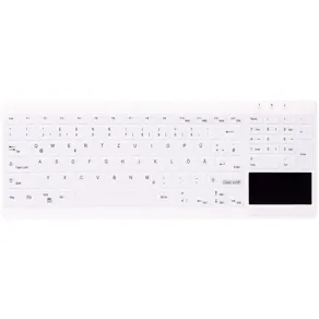 Active Key QuickClean Med KB IP68 Touchpad Comp W White