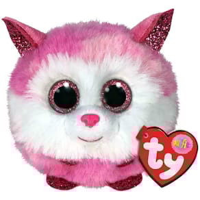 Plüschfigur TY Puffies Husky Princess, Pinky, 8 cm