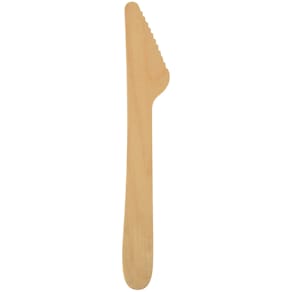 Holzmesser PAPSTAR Pure, 16,5 cm, 100 St., braun