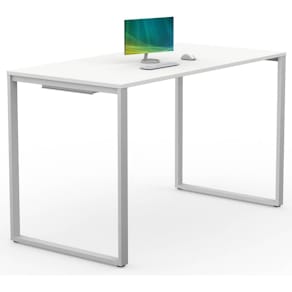 Hochtisch Nowy Styl, 180 x 110 x 90 cm, weiß/silber