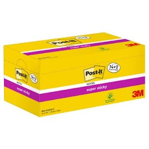 Notes POST-IT SS 76x76mm gul 16/fp