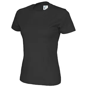 T-shirt COTTOVER dam GOTS svart 4XL