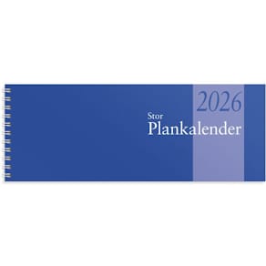 Stor Plankalender 2026 spiralbunden