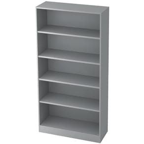 Regal HAMMERBACHER SOLID 5OH, breit, 100 x 40 x 200,4 cm, grau