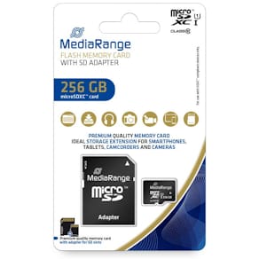 Speicherkarte MediaRange MicroSDXC, schwarz