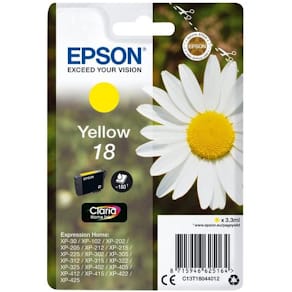Bläckpatron EPSON C13T18044012 Gul