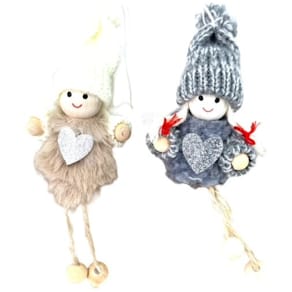 Kantenhocker Manufaktur Locnikar Engel, sortiert, grau/weiß, 11cm