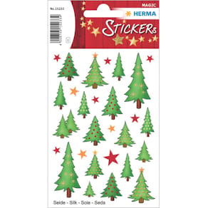 Sticker HERMA MAGIC Weihnachten, Tannenbäume, 28 Stück