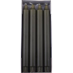 Kronelys DIANA stearin 24cm oliven (8)