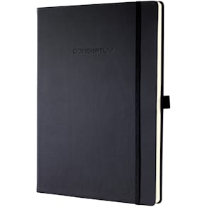 Notizbuch Sigel Conceptum, A4+, 97 Bl., liniert, schwarz