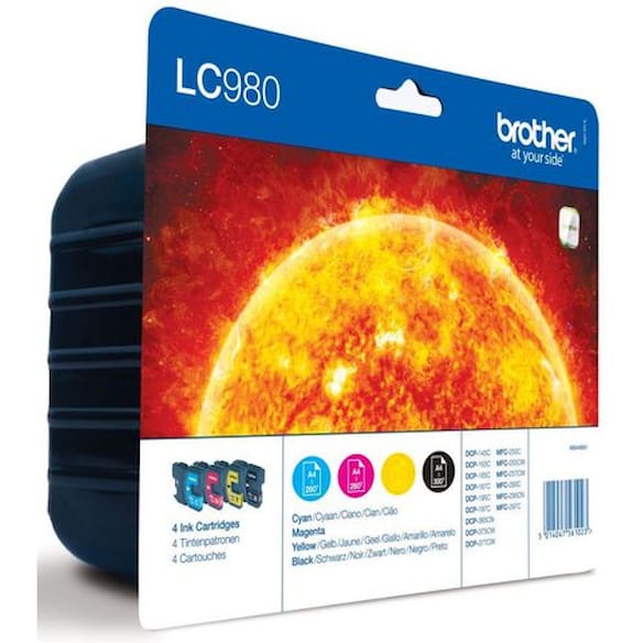 Blekk BROTHER LC980 Value Pack