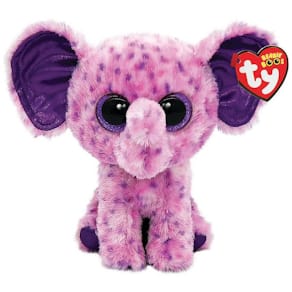 Plüschfigur TY Beanie Boos Elefant Eva, violett, 15 cm