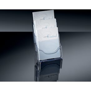 Prospekthalter Sigel, A5, 3 Fächer, transparent