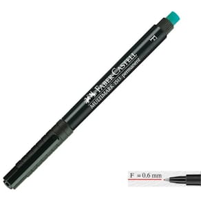 Märkpenna Faber Castell Svart, fine, 10st