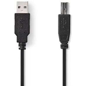 Kabel NEDIS USB 2.0 A-B 2m svart