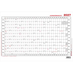 Wandkalender GÜSS, A3 quer, 1 Jahr/1 Seite